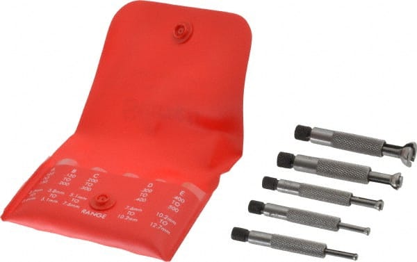 1/8 to 1/2 Inch Measurement, Small Hole Gage Set MPN:53081