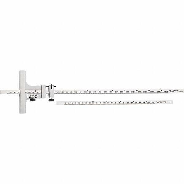 0 to 12 Inch Measurement Range, 2-3/4 Inch Base Length, Vernier Depth Gage MPN:52310