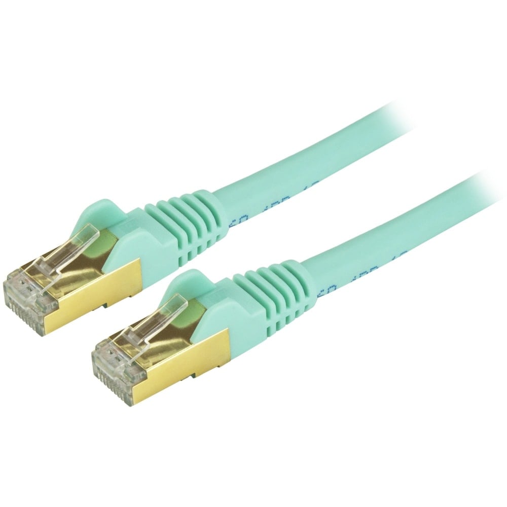 StarTech.com 14 ft CAT6a Ethernet Cable - 10GbE Aqua UL/TIA Certified (Min Order Qty 3) MPN:C6ASPAT14AQ