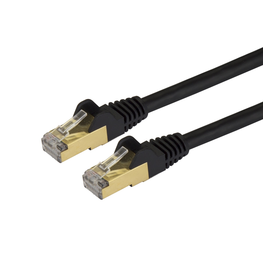 StarTech.com 14ft Cat6a Patch Cable - Shielded (Min Order Qty 5) MPN:C6ASPAT14BK