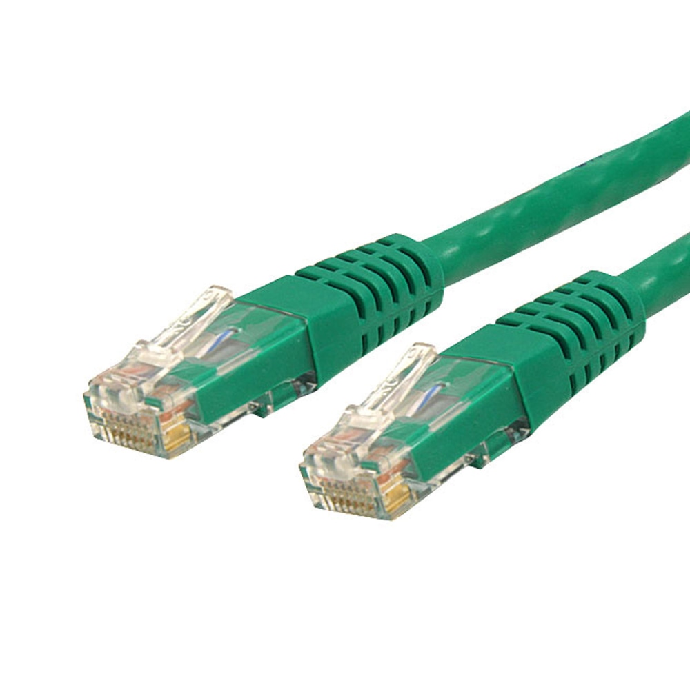 StarTech.com 50ft CAT6 Ethernet Cable - Green Molded Gigabit CAT 6 Wire (Min Order Qty 4) MPN:C6PATCH50GN