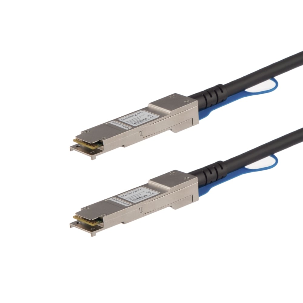 StarTech.com 0.5m QSFP+ to QSFP+ Direct Attach Cable for Juniper EX-QSFP-40GE-DAC-50CM - 40GbE - QSFP+ Copper DAC 40 Gbps - 100% Juniper EX-QSFP-40GE-DAC-50CM Compatible 0.5m direct attached cable MPN:EXQSFP4050CM