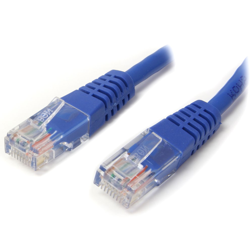 StarTech.com Cat5e Molded UTP Patch Cable, 50ft, Blue (Min Order Qty 4) MPN:M45PATCH50BL