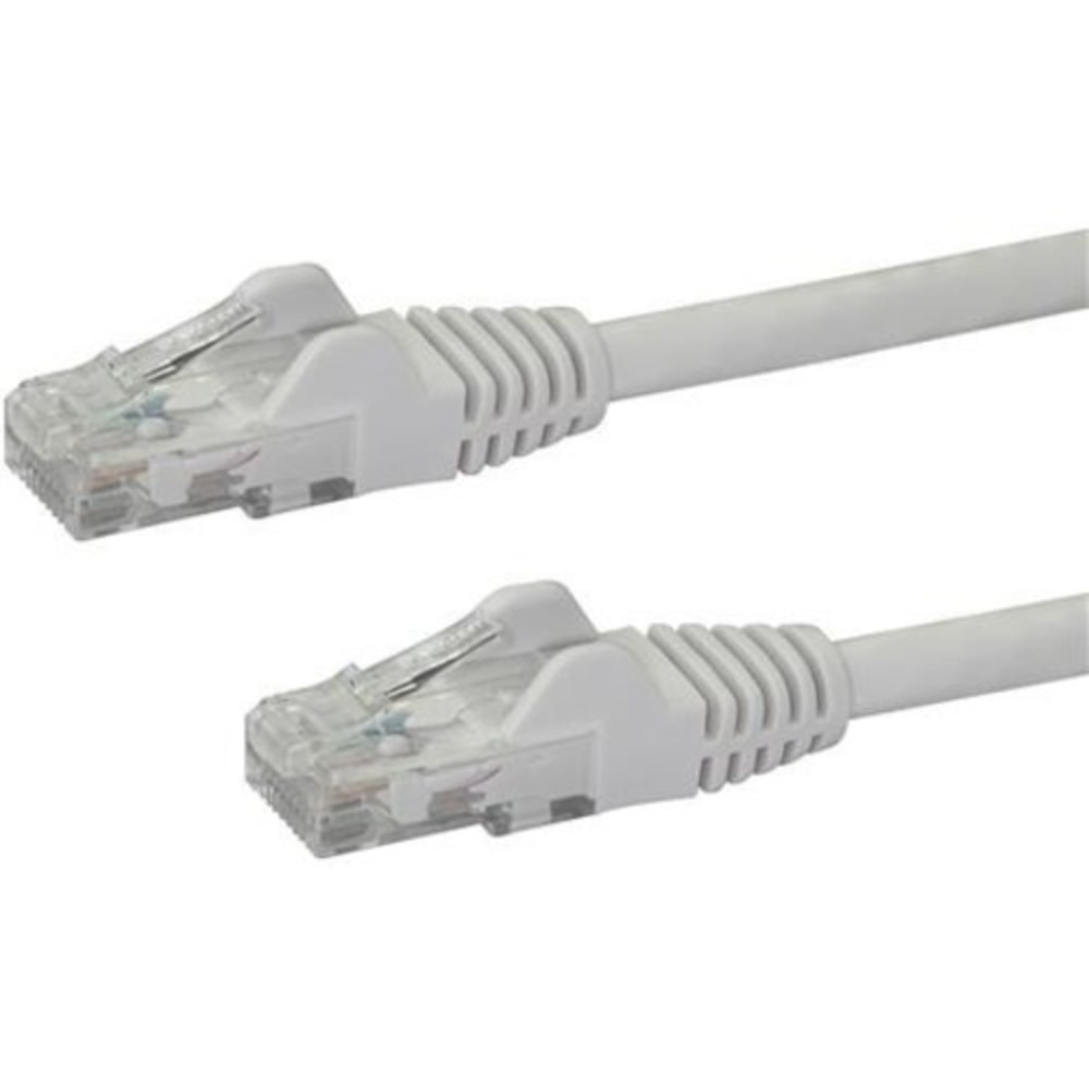 StarTech.com 12ft White Cat6 Patch Cable with Snagless RJ45 Connectors - White (Min Order Qty 8) MPN:N6PATCH12WH