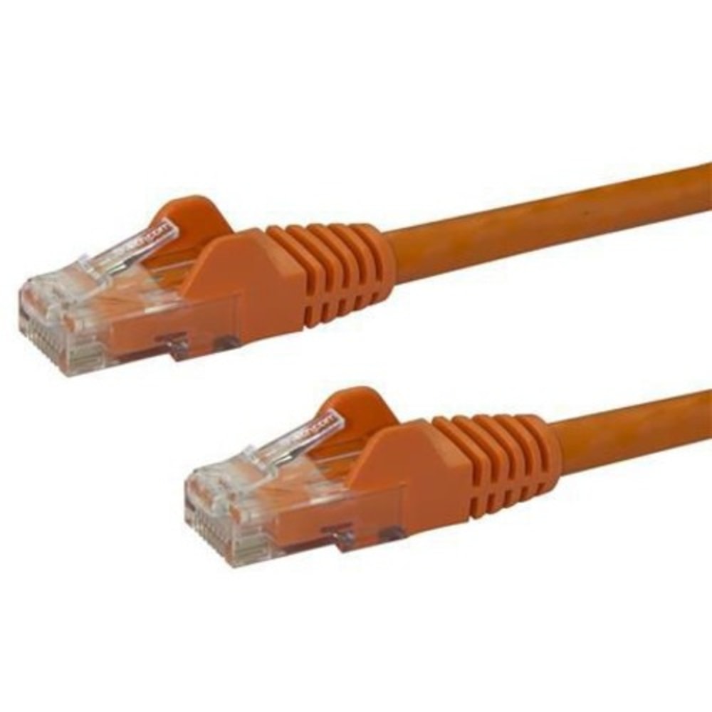 StarTech.com 150ft Orange Cat6 Patch Cable with Snagless RJ45 Connectors - Long Ethernet Cable - 150 ft Cat 6 UTP Cable - First End: 1 x RJ-45 Male Network - Second End: 1 x RJ-45 Male NetworkOrange (Min Order Qty 2) MPN:N6PATCH150OR