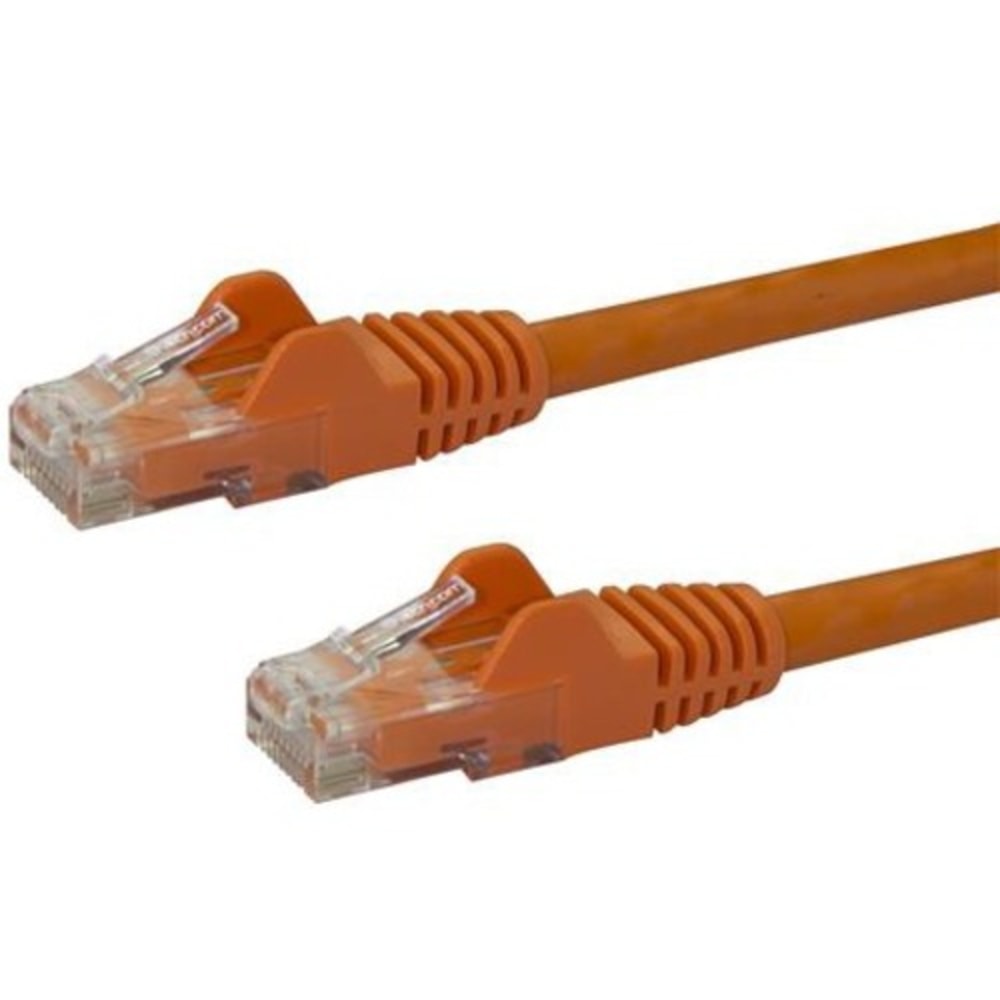 StarTech.com 8ft CAT6 Ethernet Cable - Orange Snagless Gigabit CAT 6 Wire - 8ft Orange CAT6 up to 160ft - 650MHz - 8 foot UL ETL verified Snagless UTP RJ45 patch/network cord (Min Order Qty 7) MPN:N6PATCH8OR