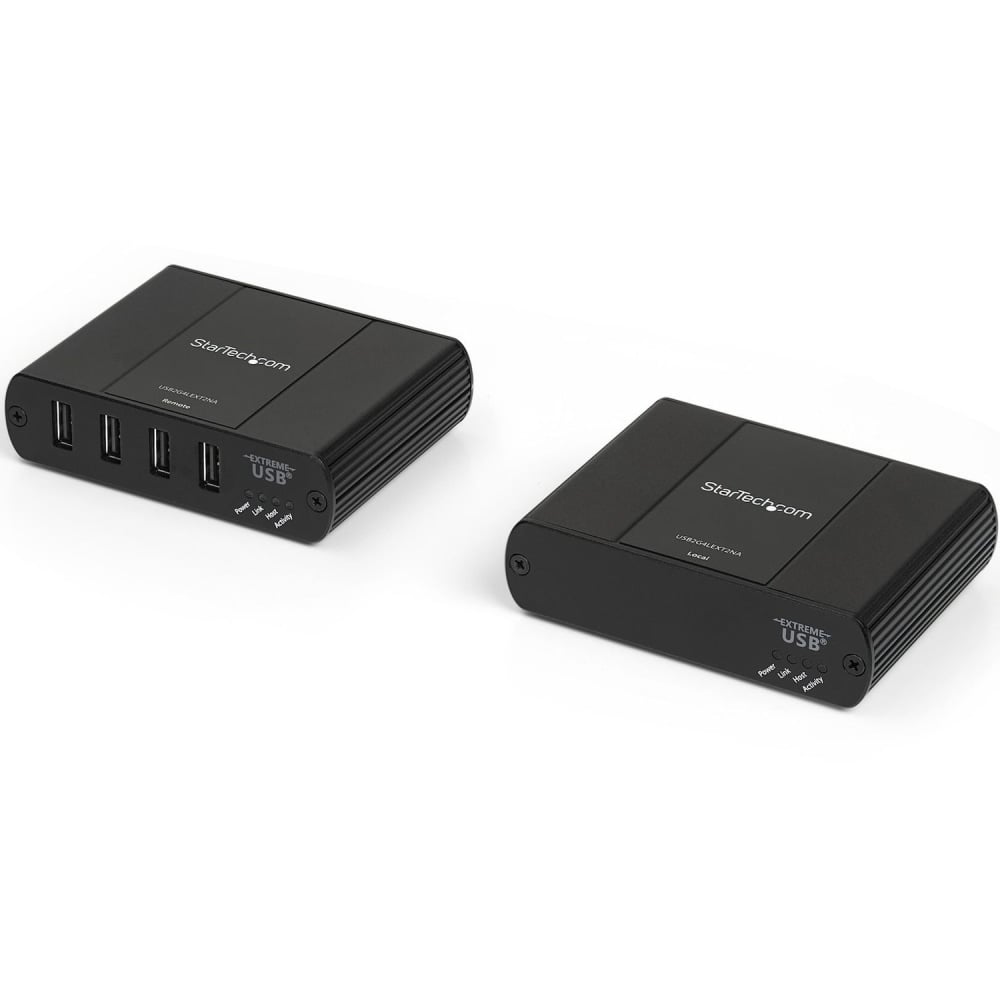 StarTech.com 4 Port USB 2.0 Extender over Ethernet/IP Network Hub - up to 330ft (100m) - USB over Gigabit LAN or Direct Cat5e/Cat6 Cable MPN:USB2G4LEXT2NA