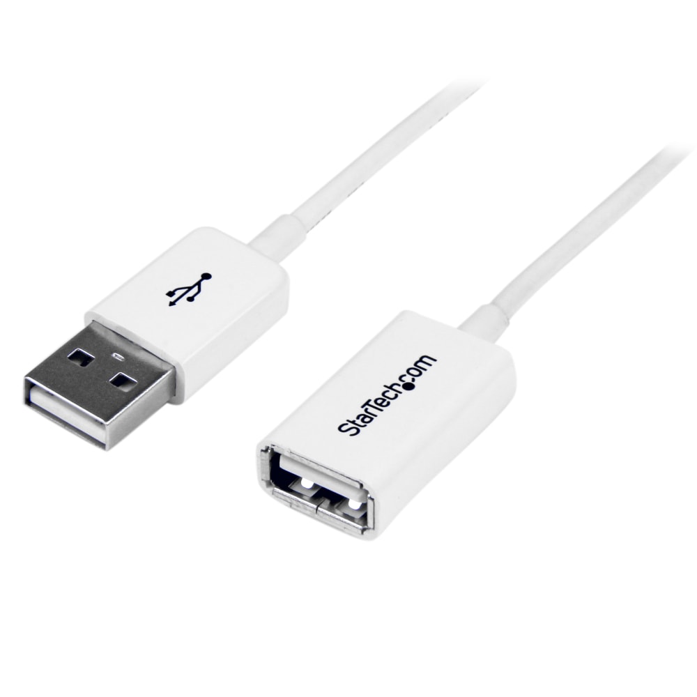 StarTech.com 1m White USB 2.0 Extension Cable A to A - M/F (Min Order Qty 12) MPN:USBEXTPAA1MW