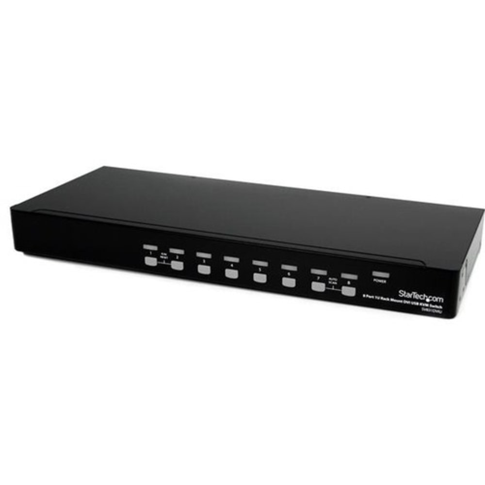 StarTech.com 8 Port 1U Rackmount DVI USB KVM Switch MPN:SV831DVIU