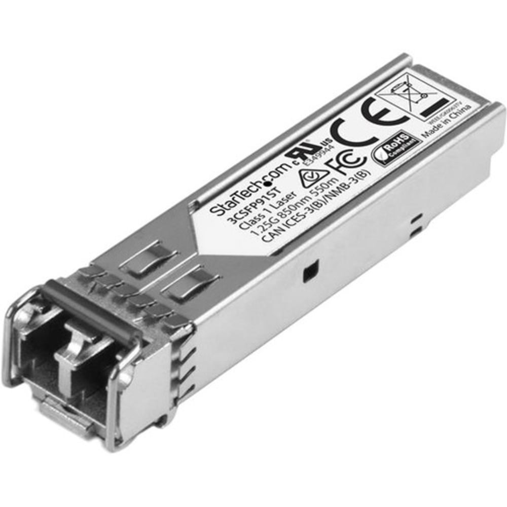 StarTech.com HPE 3CSFP91 Compatible SFP Module - 1000BASE-SX - 1GE Gigabit Ethernet SFP 1GbE Multi Mode Fiber Optic Transceiver MPN:3CSFP91ST