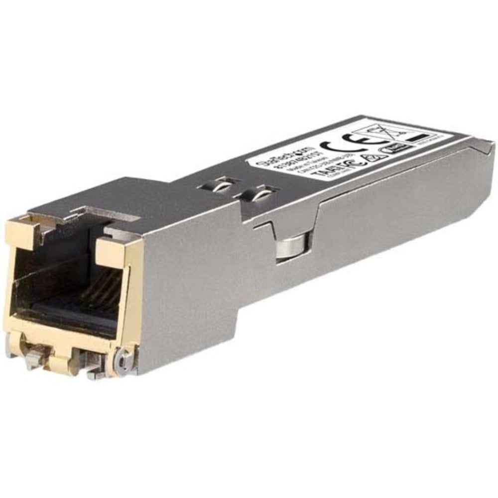 StarTech.com HP 813874-B21 Compatible SFP+ Module - 10GBASE-T Copper SFP Transceiver - Lifetime Warranty - 10 Gbps - Maximum Transfer Distance: 30 m (98.4 ft.) - 100% compatibility with HP 813874-B21 guaranteed - StarTech.com lifetime warranty MPN:813874B