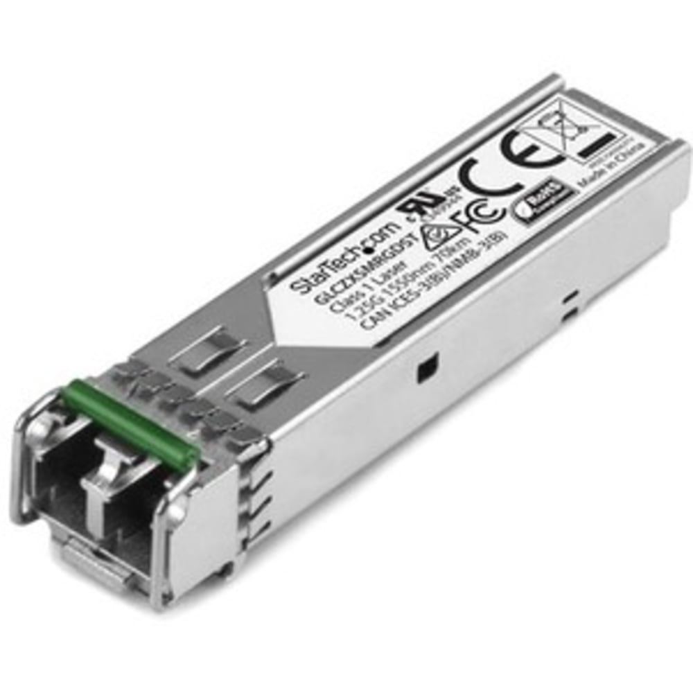 StarTech.com Cisco GLC-ZX-SM-RGD Compatible SFP Module - 1000BASE-ZX - 1GE Gigabit Ethernet 1GbE Single Mode Fiber SMF Optic Transceiver - Cisco GLC-ZX-SM-RGD Compatible SFP - 1000BASE-ZX 1 Gbps - 1GbE Module MPN:GLCZXSMRGDST