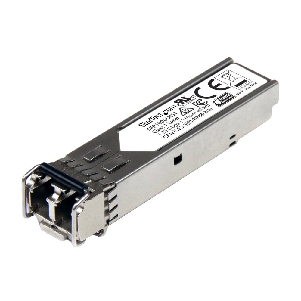 StarTech.com 1000BASE-LH MSA Compliant SFP Module - LC Connector - Fiber SFP Transceiver - Lifetime Warranty - 1 Gbps - Max. Transfer Distance 40 km (24.8 mi) - 1000BASE-LH fiber transceiver adds reliable 1Gb over fiber - StarTech.com lifetime warranty MP