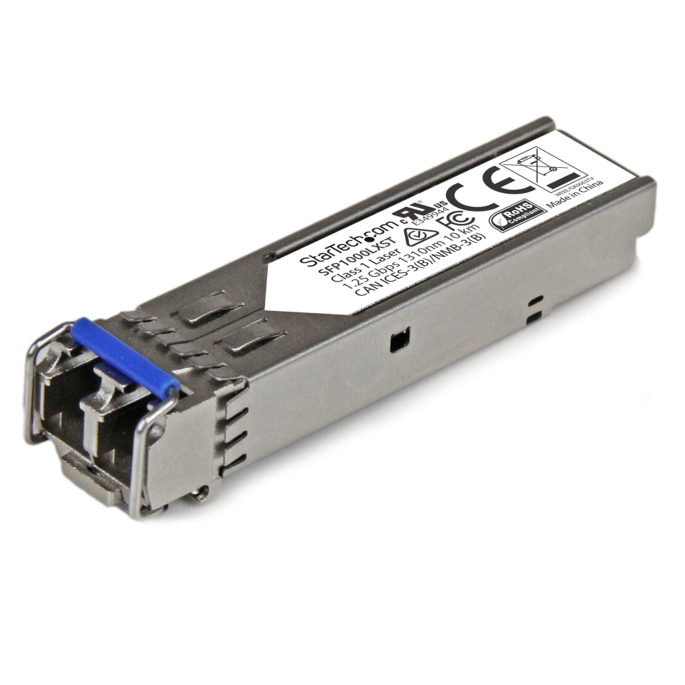 StarTech.com 1000BASE-LX MSA Compliant SFP Module - LC Connector - Fiber SFP Transceiver - Lifetime Warranty - 1 Gbps - Max. Transfer Distance 10 km (6.2 mi) - 1000BASE-LX Fiber transceiver adds reliable 1Gb over Fiber - StarTech.com lifetime warranty MPN