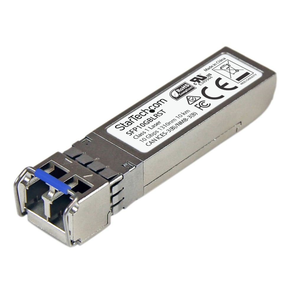 StarTech.com 10GBASE-LR MSA Compliant SFP+ Module - LC Connector - Fiber SFP+ Transceiver - Lifetime Warranty - 10 Gbps - Max. Transfer Distance 10 km (6.2 mi) - 10GBASE-LR fiber transceiver adds reliable 10Gb over fiber - StarTech.com lifetime warranty M