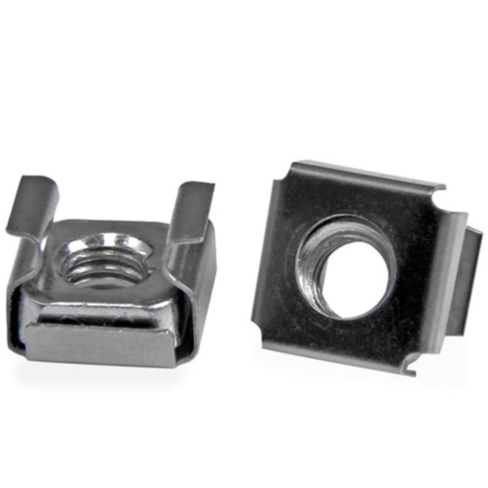 StarTech.com M6 Cage Nuts - 100 Pack - M6 Mounting Cage Nuts for Server Rack & Cabinet (Min Order Qty 2) MPN:CABCAGENTS62