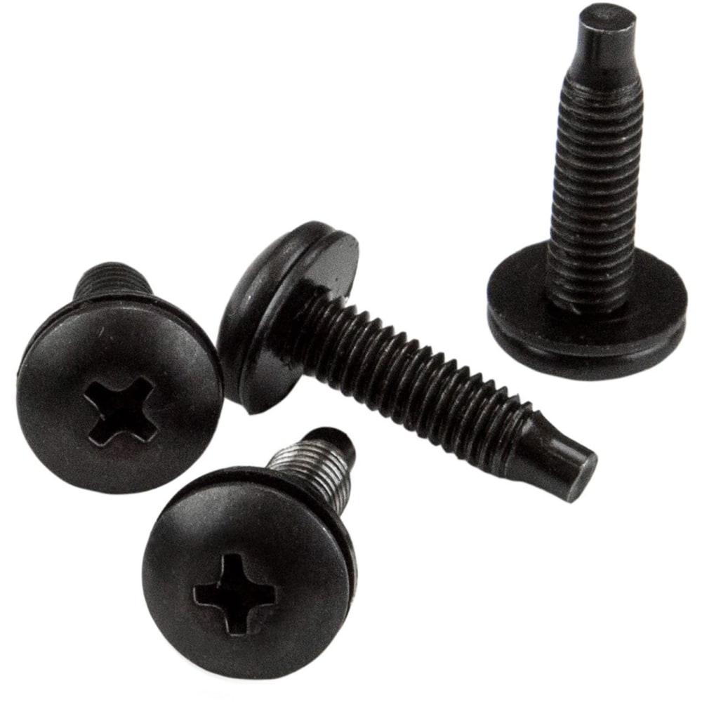 StarTech.com Server Rack Screws - 10-32 Screws - Rack Mount Screws - Network Rack Screws - 50 Pack (Min Order Qty 3) MPN:CABSCRWS1032