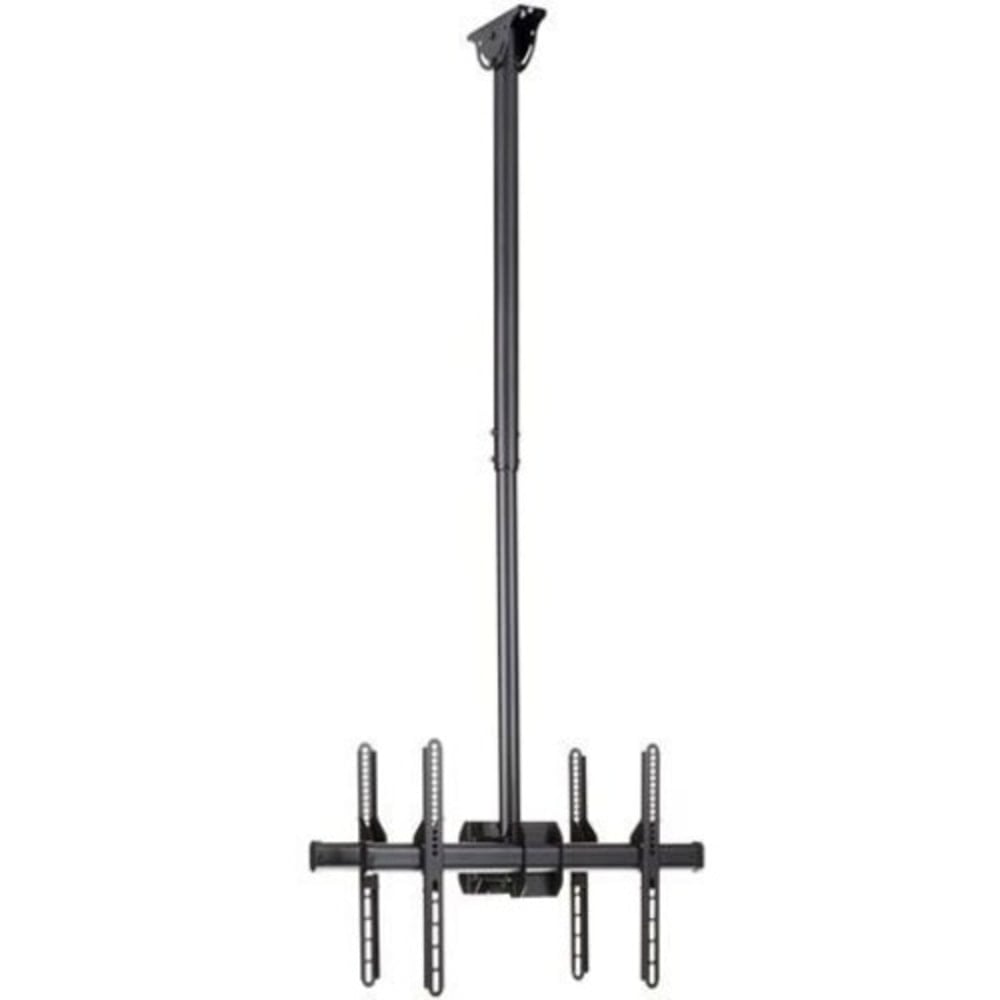 StarTech.com Ceiling TV Mount - Back-to-Back - Dual Screen Mount - For 32in to 75in Displays - 3.5ft to 5ft Pole - Full Motion - Steel - Pole Mount TV Bracket MPN:FPCEILBTB