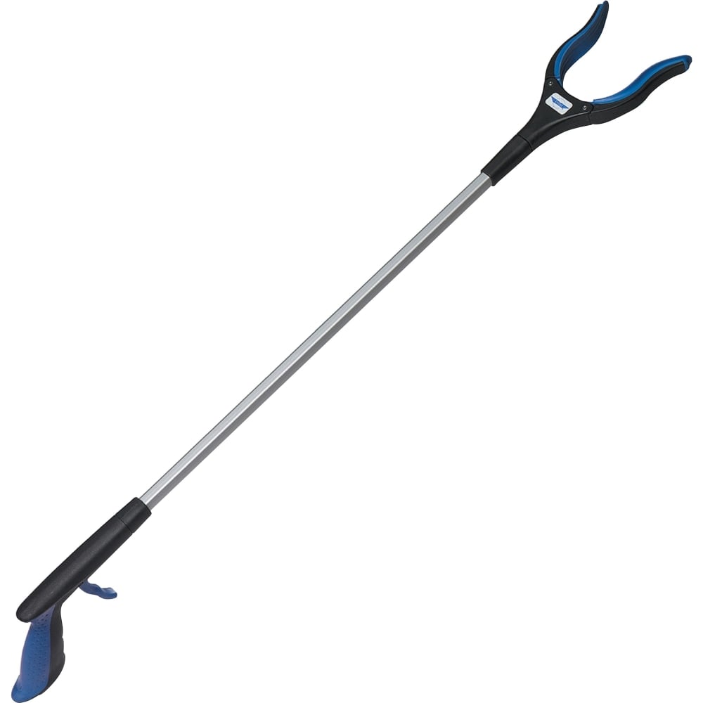 Ettore Grip N Grab Multipurpose Pickup Tool - 32in Reach - Lightweight, Rust Proof, Articulating Head, Comfortable Handle - Aluminum, Plastic, Rubber - Blue - 6 / Carton MPN:49036CT