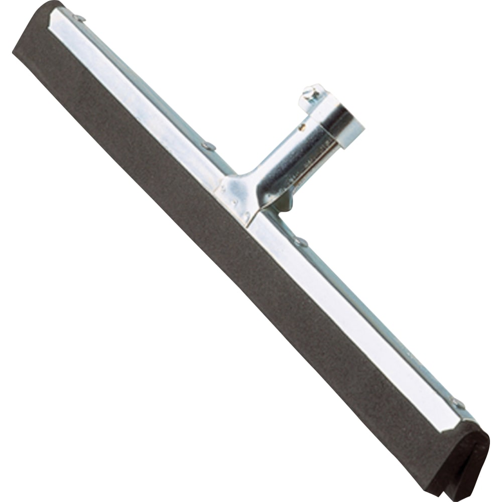 Ettore Wipe N Dry Floor Squeegee - 22in Rubber Blade - 1.3in Height x 22in Width x 4in Length - Durable, Rust Resistant, Long Lasting - Steel Gray - 10 / Carton MPN:1636CT