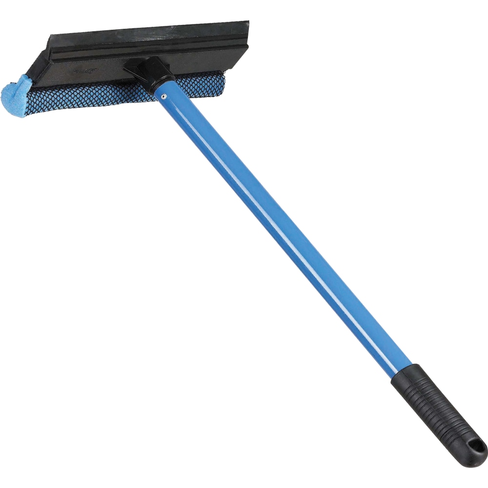 Ettore Scrubber Metal Handle Auto Squeegee - 8in Rubber Blade - Aluminum Handle - Light Weight, Durable, Rust Proof - Blue (Min Order Qty 14) MPN:ETO59016