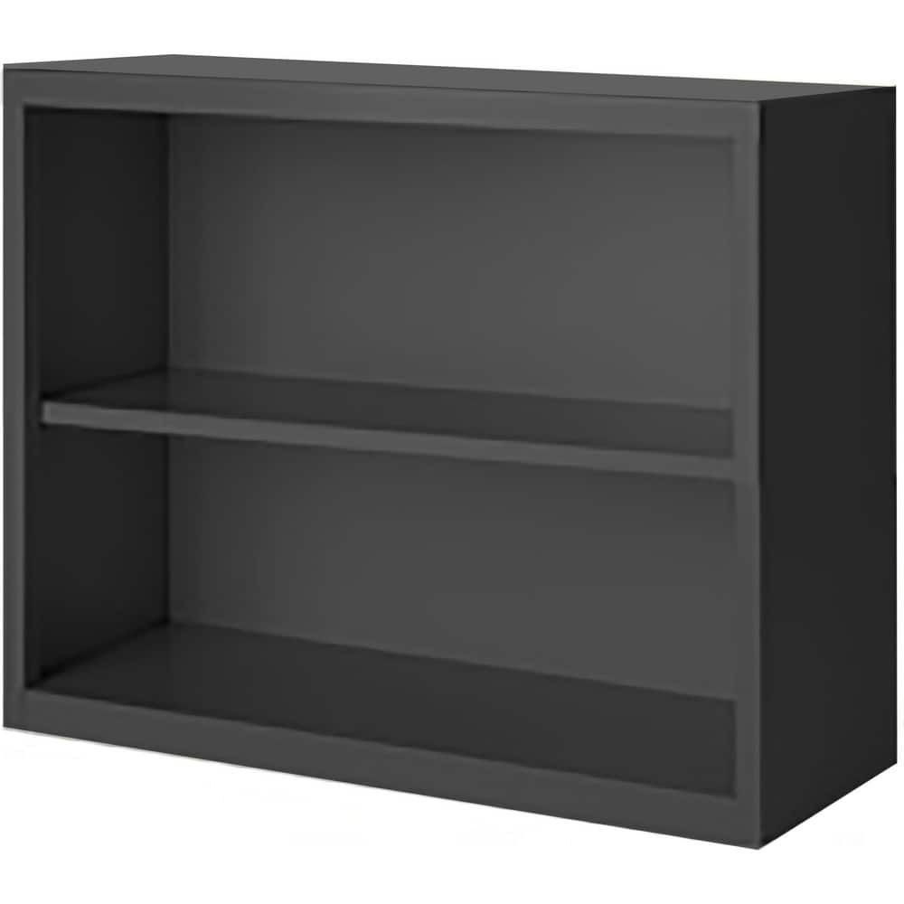 Bookcases, Overall Height: 30 , Overall Width: 36 , Overall Depth: 13 , Material: Steel , Color: Charcoal  MPN:BCA-363013-C
