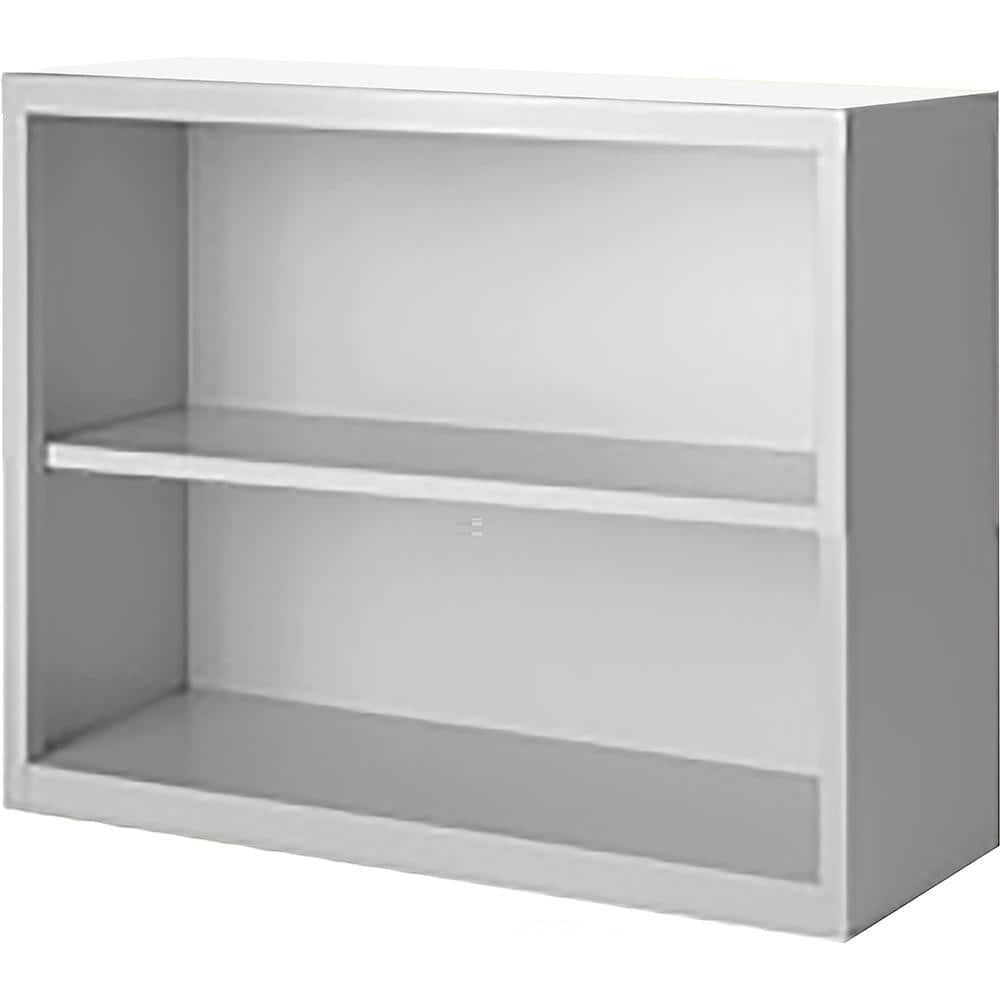 Bookcases, Overall Height: 30 , Overall Width: 36 , Overall Depth: 13 , Material: Steel , Color: Dove Gray  MPN:BCA-363013-G