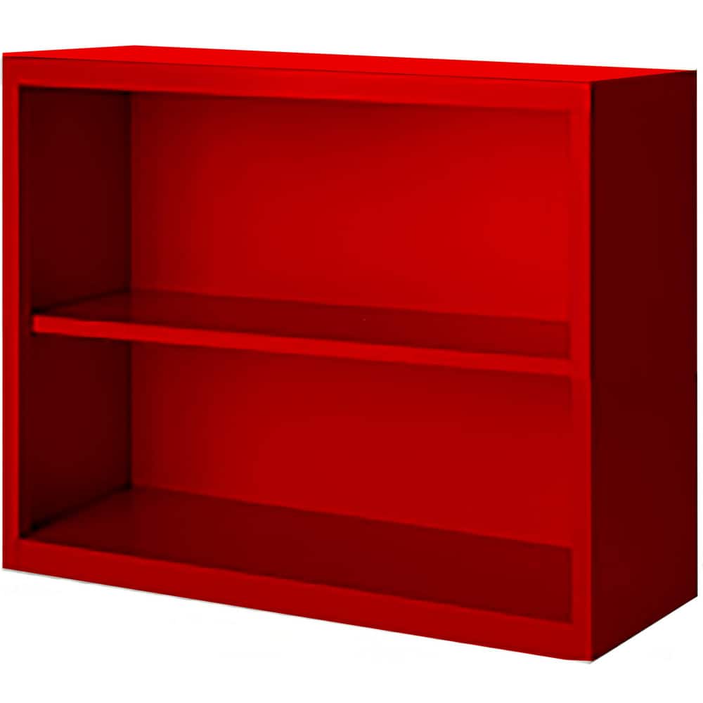 Bookcases, Overall Height: 30 , Overall Width: 36 , Overall Depth: 13 , Material: Steel , Color: Signal Red  MPN:BCA-363013-R