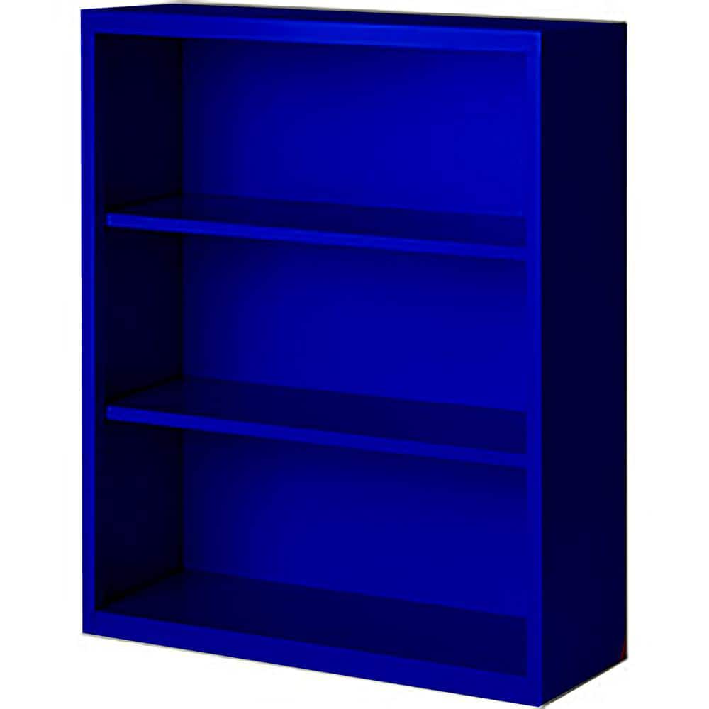 Bookcases, Overall Height: 42 , Overall Width: 36 , Overall Depth: 18 , Material: Steel , Color: Signal Blue  MPN:BCA-364218-BL