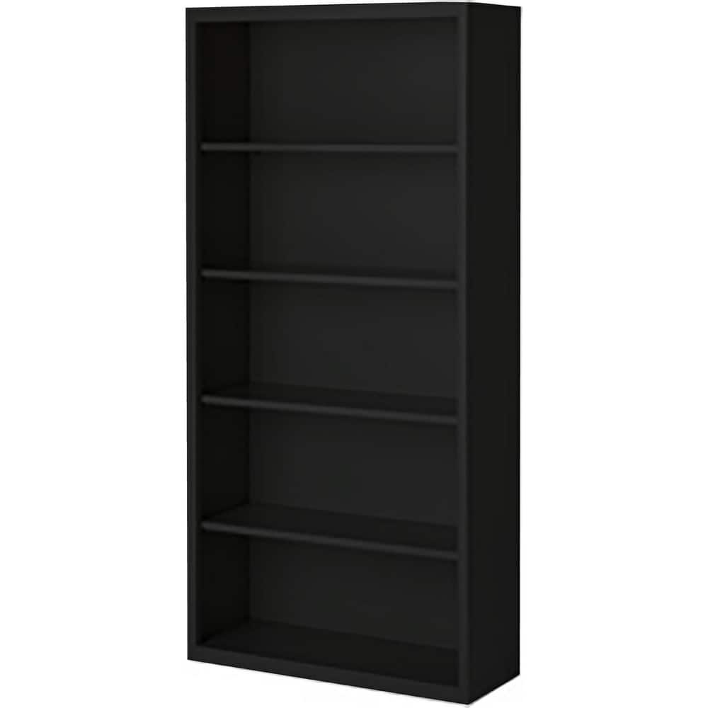 Bookcases, Overall Height: 72 , Overall Width: 36 , Overall Depth: 18 , Material: Steel , Color: Black  MPN:BCA-367218-B