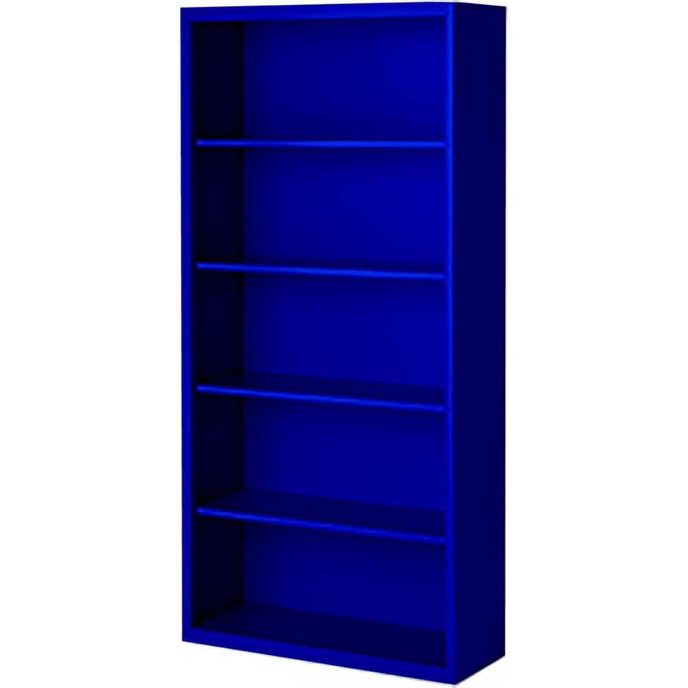 Bookcases, Overall Height: 72 , Overall Width: 36 , Overall Depth: 18 , Material: Steel , Color: Signal Blue  MPN:BCA-367218-BL
