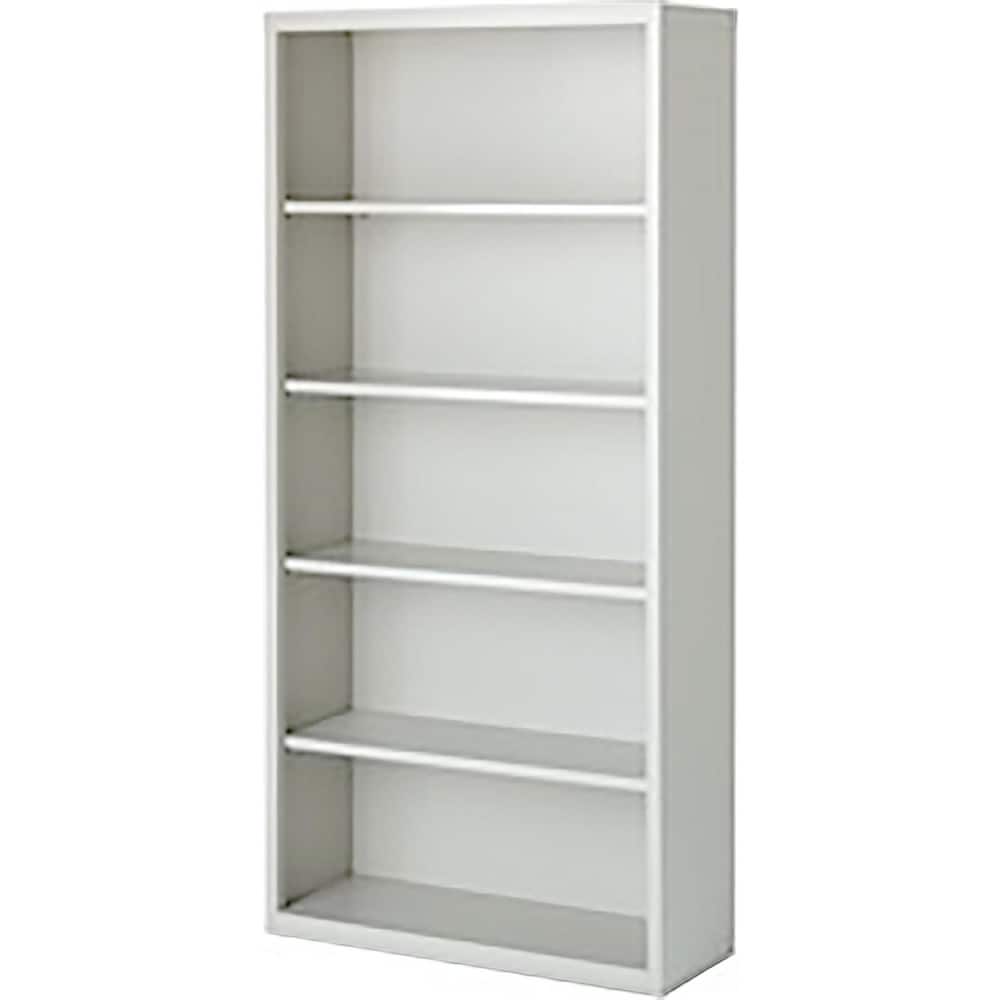 Bookcases, Overall Height: 72 , Overall Width: 36 , Overall Depth: 18 , Material: Steel , Color: Dove Gray  MPN:BCA-367218-G