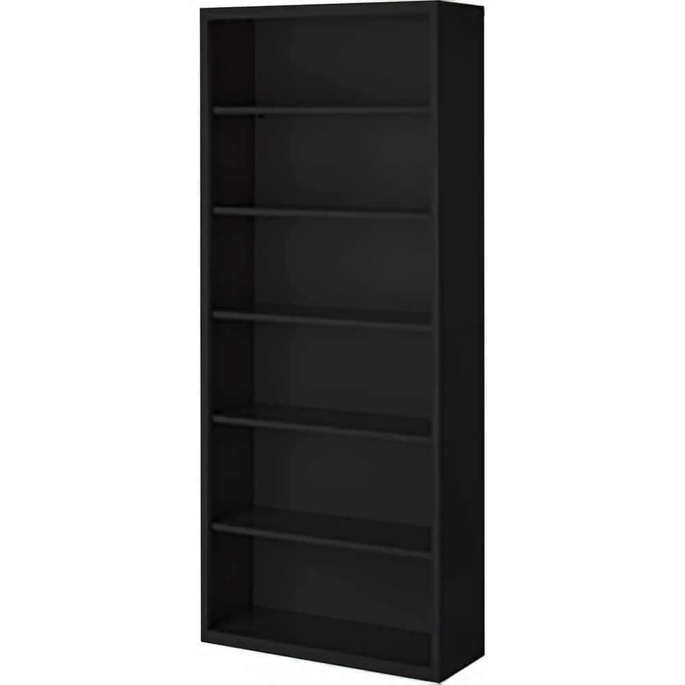 Bookcases, Overall Height: 84 , Overall Width: 36 , Overall Depth: 13 , Material: Steel , Color: Black  MPN:BCA-368413-B