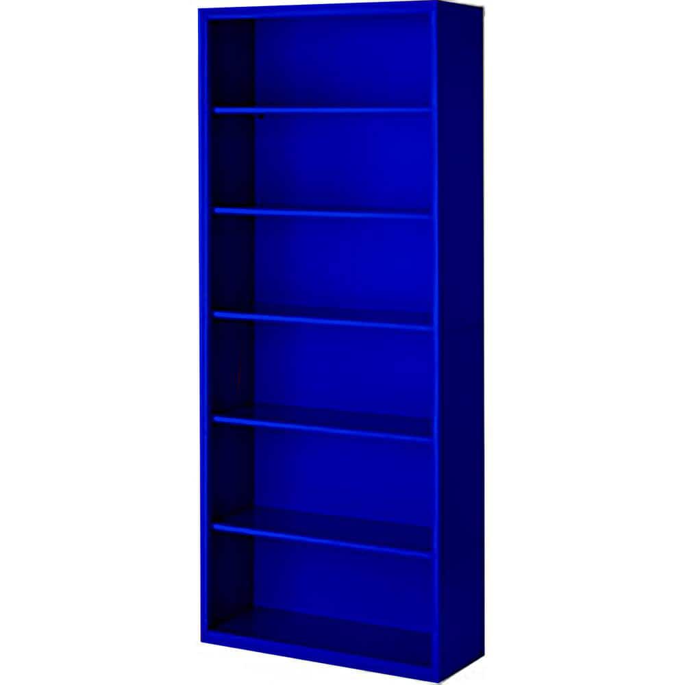 Bookcases, Overall Height: 84 , Overall Width: 36 , Overall Depth: 13 , Material: Steel , Color: Signal Blue  MPN:BCA-368413-BL