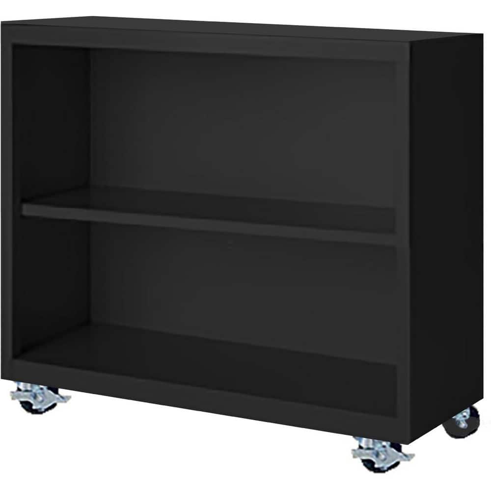 Bookcases, Overall Height: 33 , Overall Width: 36 , Overall Depth: 13 , Material: Steel , Color: Black  MPN:MBCA-363318-B