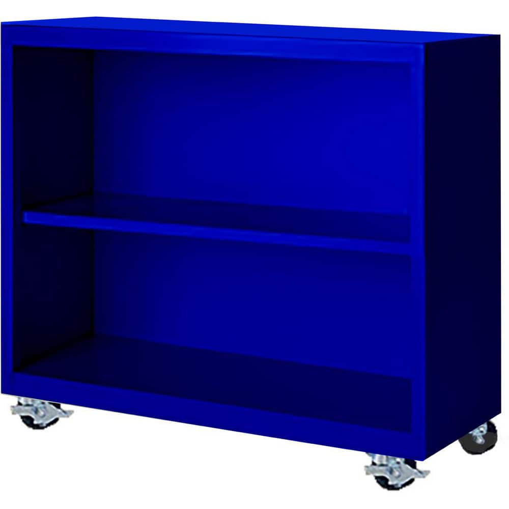Bookcases, Overall Height: 33 , Overall Width: 36 , Overall Depth: 13 , Material: Steel , Color: Signal Blue  MPN:MBCA-363318-BL