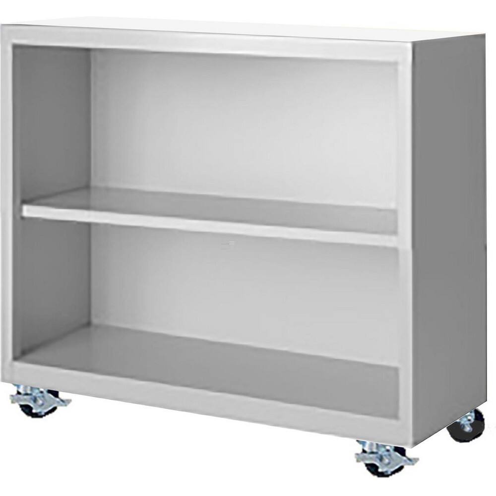 Bookcases, Overall Height: 33 , Overall Width: 36 , Overall Depth: 13 , Material: Steel , Color: Dove Gray  MPN:MBCA-363318-G