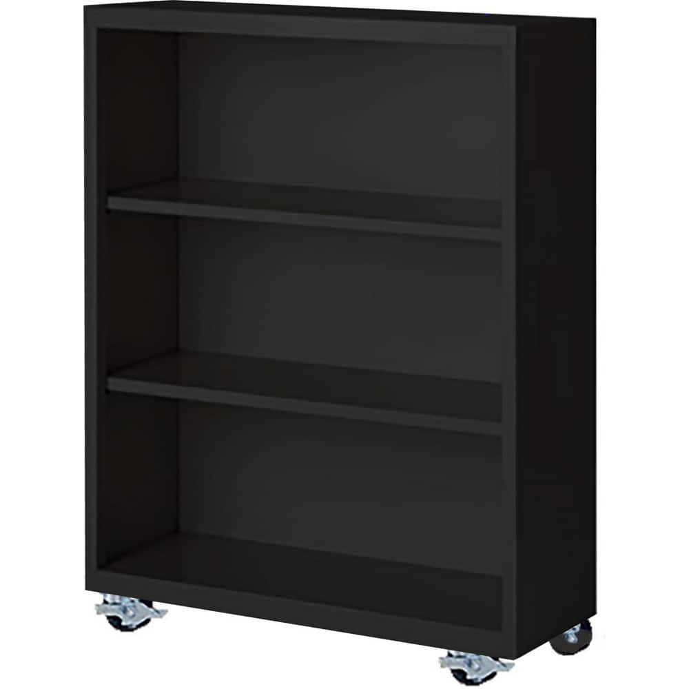 Bookcases, Overall Height: 45 , Overall Width: 36 , Overall Depth: 18 , Material: Steel , Color: Black  MPN:MBCA-364518-B