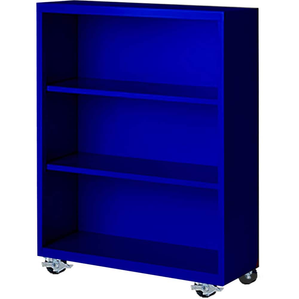 Bookcases, Overall Height: 45 , Overall Width: 36 , Overall Depth: 18 , Material: Steel , Color: Signal Blue  MPN:MBCA-364518-BL