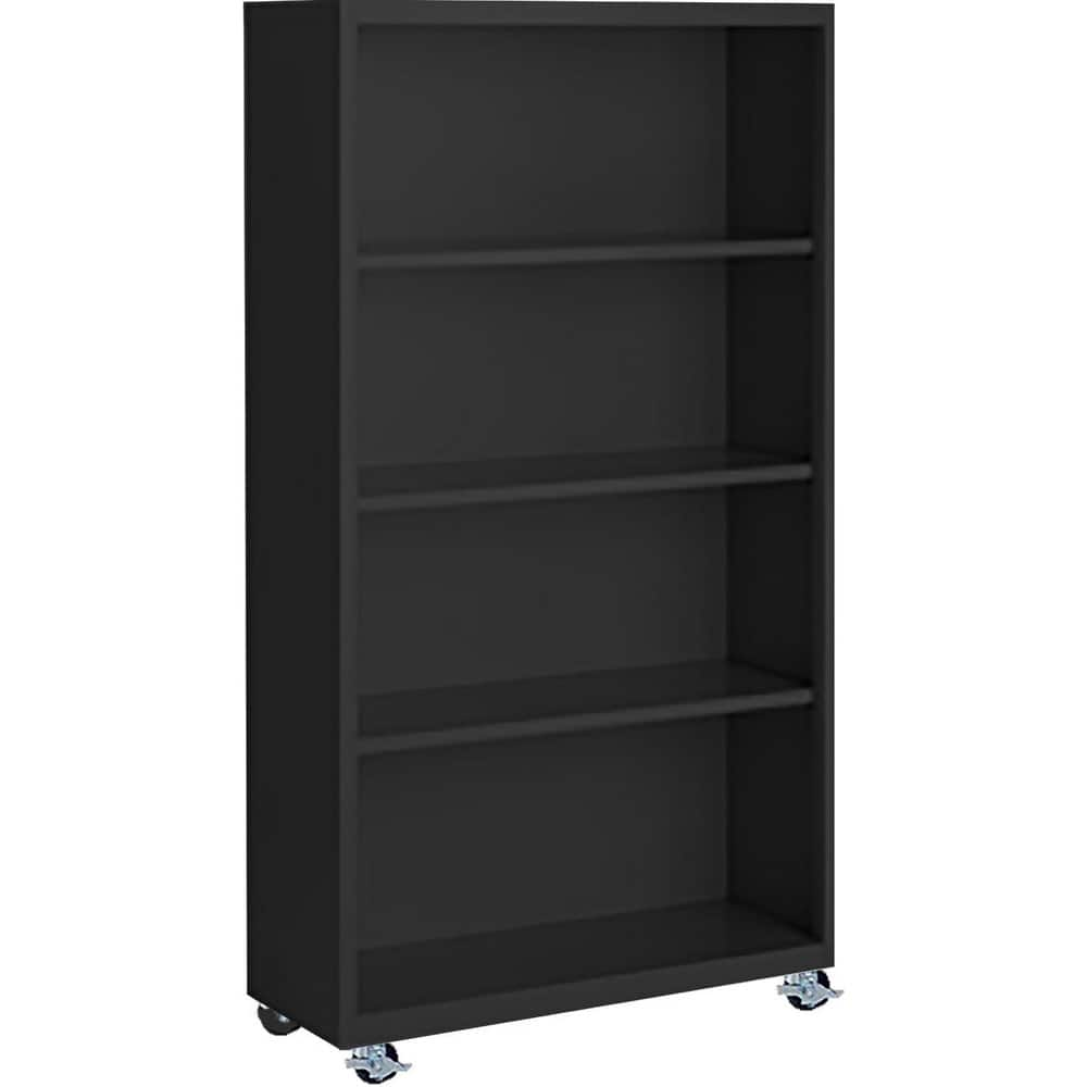 Bookcases, Overall Height: 55 , Overall Width: 36 , Overall Depth: 13 , Material: Steel , Color: Black  MPN:MBCA-365518-B