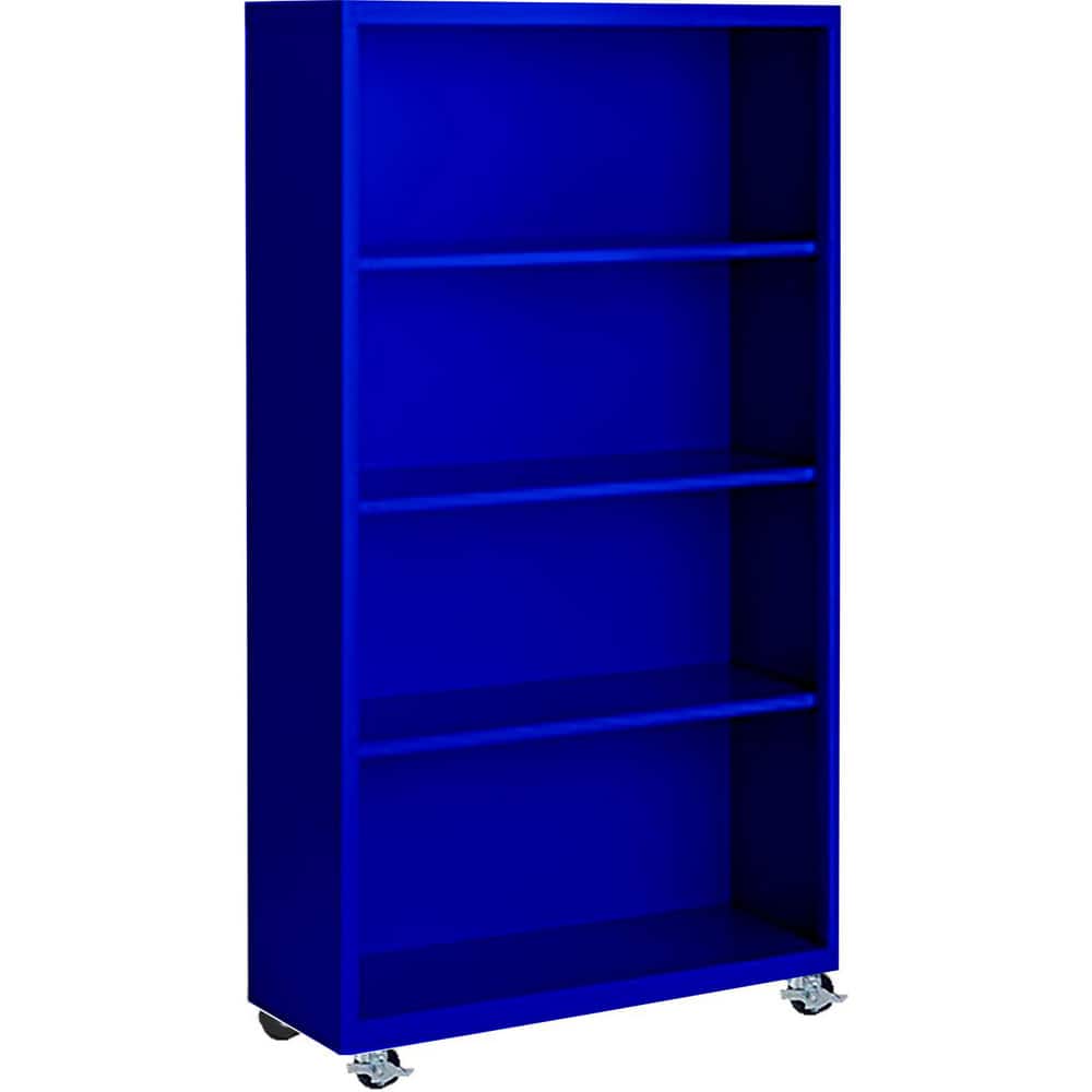 Bookcases, Overall Height: 55 , Overall Width: 36 , Overall Depth: 13 , Material: Steel , Color: Signal Blue  MPN:MBCA-365518-BL
