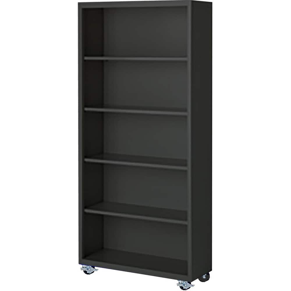 Bookcases, Overall Height: 75 , Overall Width: 36 , Overall Depth: 18 , Material: Steel , Color: Charcoal  MPN:MBCA-367518-C