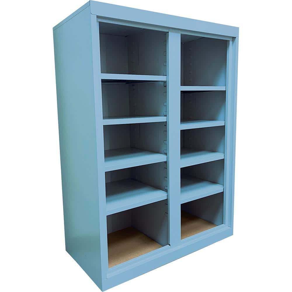 Closed Shelving Free Standing Unit: 8 Shelves, 80 lb Shelf Capacity MPN:JVOP-361848-B