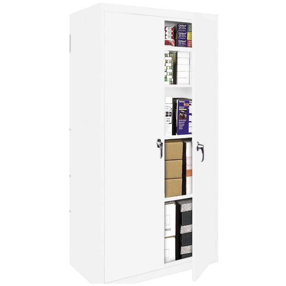 Storage Cabinets, Cabinet Type: Lockable Welded Storage Cabinet , Cabinet Material: Steel , Cabinet Door Style: Flush , Locking Mechanism: Keyed  MPN:FS-36MAG1-W