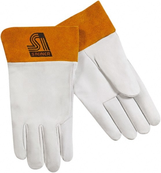Welding Gloves: Size Small, Kidskin Leather, TIG Welding Application MPN:0218-S