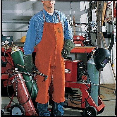 Split Leg Welding Bib Apron Lthr 42x24In MPN:12170