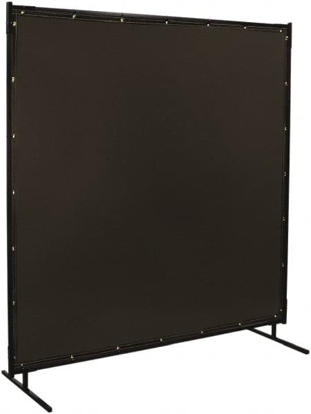8 Ft. Wide x 6 Ft. High x 3/4 Inch Thick, 14 mil Thick Transparent Vinyl Portable Welding Screen Kit MPN:532-6X8