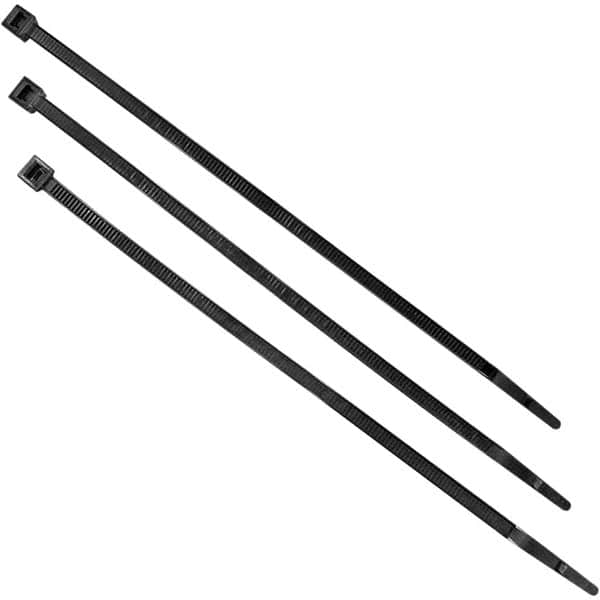Pack of 100 Black Welding Screen Adjustable Plastic Ties MPN:47000-100
