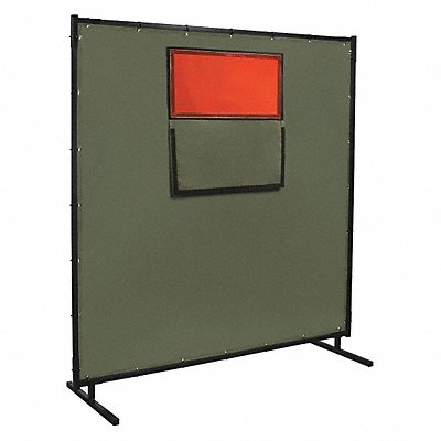 Welding Screen with Window 6 ft H 6 ft W MPN:501HD-338F-6X6