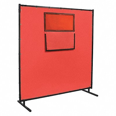 Welding Screen with Window 6 ft H 6 ft W MPN:584HD-338F-6X6